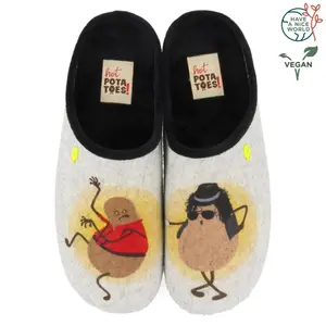 Hausschuhe aus der Kollektion Hot Potatoes gries image-2