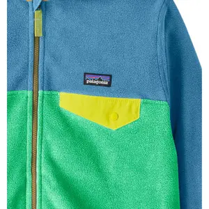 Children's hooded fleece Patagonia Micro D Snap-T image-4