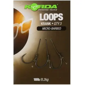 Haak Korda Loop Rigs Size 4 DF Wide Gape X 18lb (x3) image-1