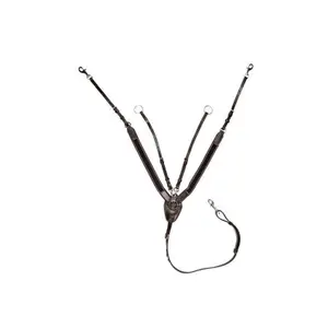 Wide Elastic Horse Hunting Collar HKM image-1
