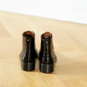 Bottines femme Bons Baisers de Paname Paulette-Croco Noir image-5