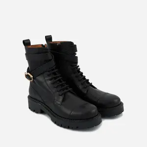 Botas de mujer Bons Baisers de Paname Amy-Cuir Grainé Noir image-1