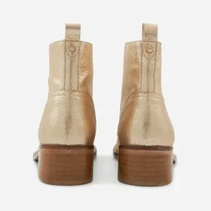 Botas de mujer Bons Baisers de Paname Paulette-Cuir Or image-4