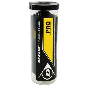 700110-lot-de-3-balles-de-squash-dunlop-db-pro-noir-tu