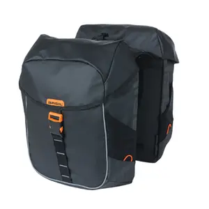 Reflektierende Gepäckträgertaschen Basil Miles Tarpaulin 34L (x2) image-0
