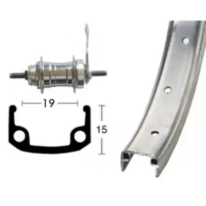 Coaster-baghjul Wiener Winora 36 Tr.107Mm