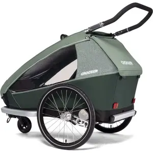 Zweisitziger Fahrradanhänger Kind Croozer Vaaya image-3