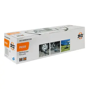 Pompe à pied toutes valves avec manomètre SKS Picco image-1