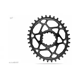 Oválný hliníkový podnos Absolute Black Direct Mount 148 BOOST SRAM 1 x 10-12 v 30 T image-1
