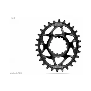 Oválný hliníkový podnos Absolute Black Direct Mount 148 BOOST SRAM 1 x 10-12 v 30 T image-2