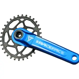 Plateau en aluminium ovale Absolute Black Direct Mount Offset Race-Face 1 x 10-12 v 30 T image-1