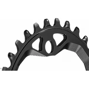 Plateau 4 bras en aluminium ovale vis/expandeur inclus Absolute Black 30 T 104 BCD 1 x 10-12 v image-1