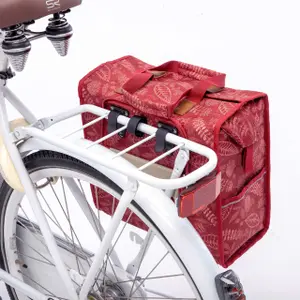 Sacoche de porte-bagages vélo imperméable polyester réfléchissante New Looxs lilly image-4