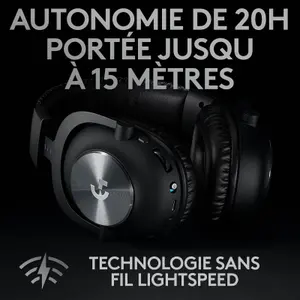 Casque micro sans fil Logitech G PRO X LightSpeed image-1