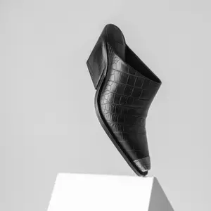 Pantoletten Frau Bronx Low-Kole Croco image-3