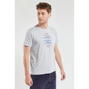 T-shirt met zeefdruk Armor-Lux image-0