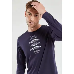 Langarmshirt mit Siebdruck Armor-Lux image-3
