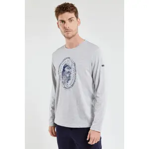 T-shirt met lange mouwen en zeefdruk Armor-Lux image-1