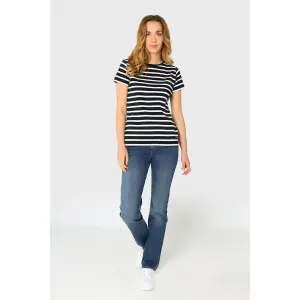 T-Shirt Marinière Frau Armor-Lux morgat image-1