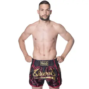 Short de combat Muay Thai 8 Weapons Sak Yant Naga image-0