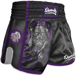 Short de combat Muay Thai motif panthère bestiale enfant 8 Weapons image-0