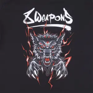 T-shirt loup bestial enfant 8 Weapons image-3