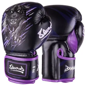 Beastly Panther Pattern Thai Boxing Gloves Child 8 Weapons image-0
