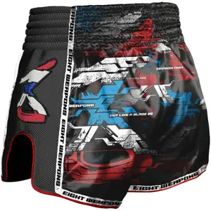 Short de boxe Thaï 8 Weapons Cut like a blade black 2.0 image-2