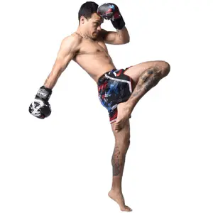 Short de boxe Thaï 8 Weapons Cut like a blade black 2.0 image-3