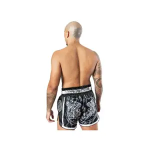 Short de boxe Thaï 8 Weapons Carbon Sak Yant Tigers image-1