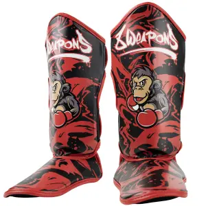 Children's Thai Boxing Shin Guards 8 Weapons Joe image-0