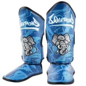 Children's Thai Boxing Shin Guards 8 Weapons Jipe image-0