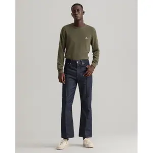 Pull en coton piqué Gant C-Neck image-1