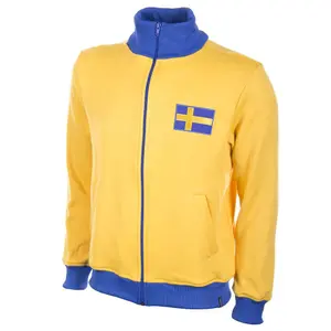 Sweatshirt mit Reißverschluss Suède 1970's image-0