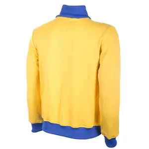 Sweatshirt mit Reißverschluss Suède 1970's image-1