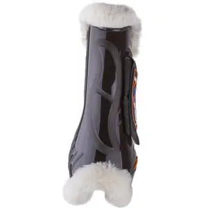 Otwarte ochraniacze na przednie nogi dla koni z rzepem eQuick Vibe Fluffy image-2