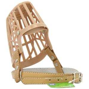 81014-plastic-dog-muzzle-kerbl-camel-7x27-cm