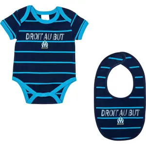Ensemble body + bavoir bébé garçon OM 2022/23 image-0
