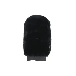 Sheepskin grooming gloves Grooming Deluxe image-1