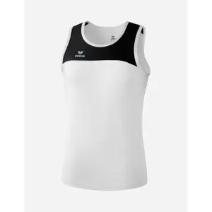 T-Shirt sans manches Erima Singlet Race Line Running -blanc/noir-L image-0