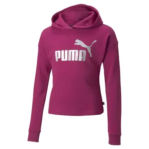 Sudadera crop top de niña Puma Essentiel Logo image-0