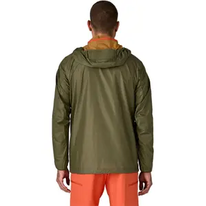 Hooded waterproof jacket Patagonia Houdini Rock image-3