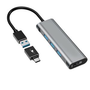 Hub USB 2.0 + HDMI 3 ports Bluestork