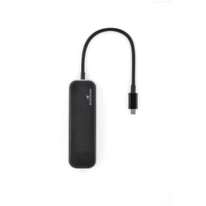 Hub USB 2.0 + HDMI + USB type C + RJ45 Bluestork image-2