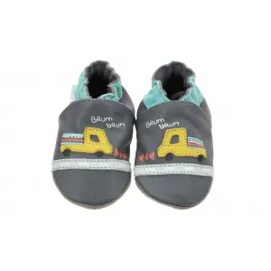 Baby slippers Robeez truck road image-0
