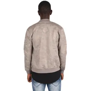 Biker-effect suede camo jacket Project X Paris image-2