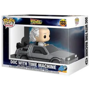 Figurine Funko Rides Deluxe Regreso Al Futuro Doc With Time Machine image-1