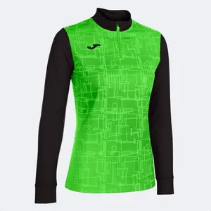 901257-117-sweatshirt-femme-joma-elite-viii-1-2-zip-noir-vert-fluo