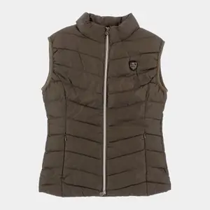Sleeveless Puffer Jacket Flags&Cup Henna image-0