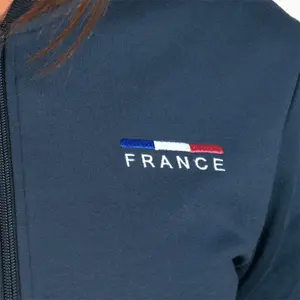 Γυναικείο φούτερ ιππασίας με φερμουάρ Flags&Cup France - Limited Edition image-2